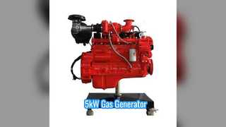 5kw গ্যাস জেনারেটর 85-95% দক্ষতা KGC80NS