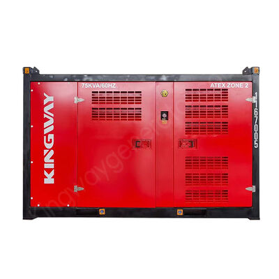 75kVA বিস্ফোরণ-প্রতিরোধী ATEX জোন 2 ডিজেল ইঞ্জিন জেনারেটর সেট DNV2.7-1 লিফটিং ফ্রেম সহ