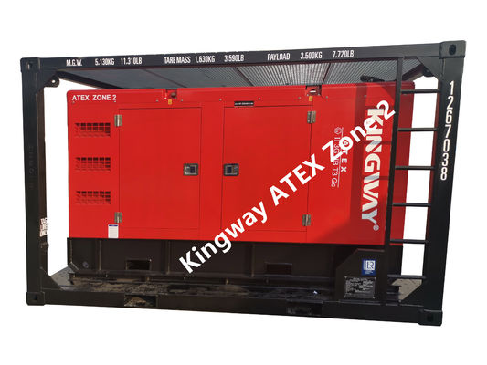 150KVA ATEX জোন 2 T3 বিস্ফোরণ প্রতিরোধী ডিজেল জেনারেটর DNV লিফটিং ফ্রেম