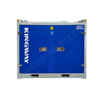 100kVA বিস্ফোরণ-প্রমাণ মেরিন জেনারেটর ইঞ্জিন সহ, ATEX জোন 2 & DNV 2.7-1 সম্মতি