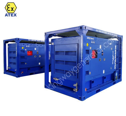 ATEX সার্টিফাইড জোন 2 T3 বিস্ফোরণ প্রতিরোধী ডিজেল ইঞ্জিন এয়ার কম্প্রেসার সুল্লায়ার সহ