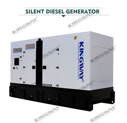সুপার সাইলেন্ট ক্যানোপি 400kw 500kva 400v 50hz 3 ফেজ 4 তারের ডিজেল জেনারেটর নীরব সেট