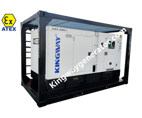 ATEX জোন II 25kva/20kw 3 ফেজ ডিজেল জেনারেটর সেট DNV 2.7-1 স্কিড ফ্রেম জোন 2 এক্স-প্রুফ ডিজেল জেনারেটর সহ