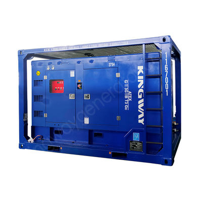 ATEX জোন 2 3 ফেজ অফশোর তেল গ্যাস ফিল্ড ডিজেল 425CFM বিস্ফোরণ প্রতিরোধী ডিজেল চালিত প্ল্যাটফর্মের জন্য বায়ু সংকোচকারী