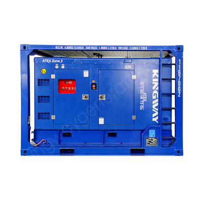 ATEX জোন 2 3 ফেজ অফশোর তেল গ্যাস ফিল্ড ডিজেল 425CFM বিস্ফোরণ প্রতিরোধী ডিজেল চালিত প্ল্যাটফর্মের জন্য বায়ু সংকোচকারী