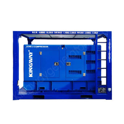 ATEX জোন 2 3 ফেজ অফশোর তেল গ্যাস ফিল্ড ডিজেল 425CFM বিস্ফোরণ প্রতিরোধী ডিজেল চালিত প্ল্যাটফর্মের জন্য বায়ু সংকোচকারী