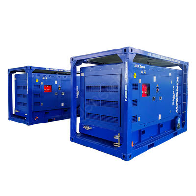 ATEX জোন 2 3 ফেজ অফশোর তেল গ্যাস ফিল্ড ডিজেল 425CFM বিস্ফোরণ প্রতিরোধী ডিজেল চালিত প্ল্যাটফর্মের জন্য বায়ু সংকোচকারী