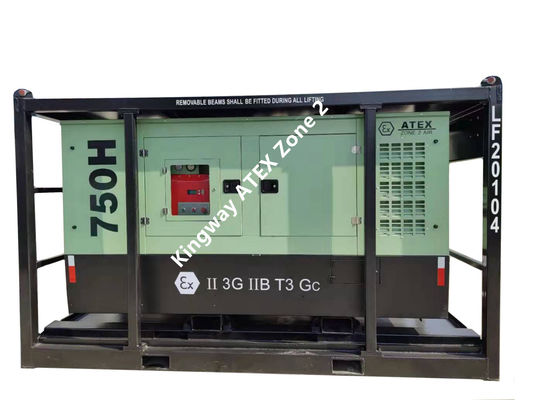 60kva 400v 50hz 3 ফেজ 4 তারের বিস্ফোরণ-প্রতিরোধী ডিজেল ইঞ্জিন ATEX সার্টিফাইড জোন 2 নামমাত্র ডিএনভি জেনারেটর অফশোর জন্য