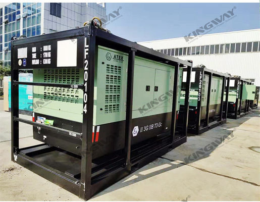 60kva 400v 50hz 3 ফেজ 4 তারের বিস্ফোরণ-প্রতিরোধী ডিজেল ইঞ্জিন ATEX সার্টিফাইড জোন 2 নামমাত্র ডিএনভি জেনারেটর অফশোর জন্য