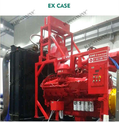 সরবরাহ 400v 50hz 3 ফেজ 4 তারের 300kva ডিজেল ইঞ্জিন ex-proof ATEX জোন 2 নামমাত্র dnv অফশোর জেনারেটর