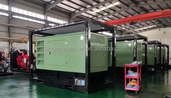 ডিজেল ইঞ্জিন DNV 2.7-1 স্কিড ফ্রেম ATEX সার্টিফিকেশন 120kw 150kva অনশোর অফশোর প্ল্যাটফর্ম জোন 2 এয়ার কম্প্রেসার