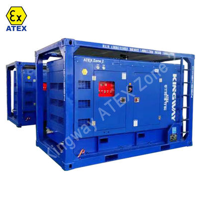 OEM কাস্টমাইজড ATEX 3phase 200kw zone2 বিস্ফোরণ প্রতিরোধী ডিজেল জেনারেটর সেট DNVGL 2.7-1 স্কিড ফ্রেম প্ল্যাটফর্ম সার্ভিস ইঞ্জিন
