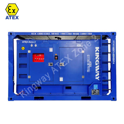 GL BV LR DNV2.7-1 ATEX সার্টিফিকেট 3phase 300kw 375kva zone1 zone 2 বিস্ফোরণ প্রতিরোধী ডিজেল গ্যাস জেনারেটর সেট