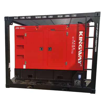 ATEX শংসাপত্র 3phase 200kw 250kva zone2 বিস্ফোরণ প্রতিরোধী ডিজেল জেনারেটর সেট DNVGL 2.7-1 স্কিড ফ্রেম প্ল্যাটফর্ম সার্ভিস ইঞ্জিন