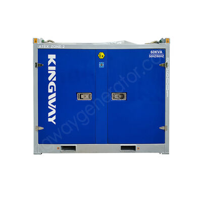 60KVA ATEX সার্টিফাইড জোন 2 ডিজেল জেনারেটর টেম্প ক্লাস T3 অফশোর প্ল্যাটফর্ম ব্যবহার বিস্ফোরণ প্রতিরোধী ডিজেল জেনারেটর সেট