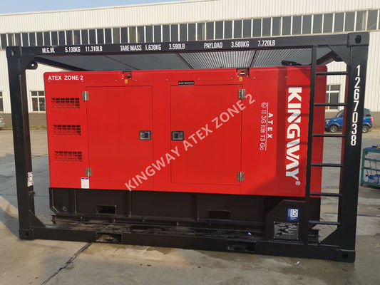 150KVA ATEX জোন 2 T3 বিস্ফোরণ প্রতিরোধী ডিজেল জেনারেটর DNV লিফটিং ফ্রেম