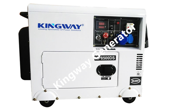 ওয়াটার কুলড 3ফেজ 50hz 1500rpm সাইলেন্ট ডিজেল পোর্টেবল জেনারেটর সেট 8KVA 12Hp
