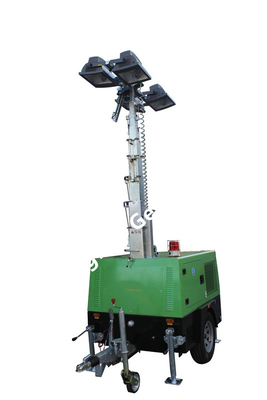 5.5m উচ্চতা 200W LED মোবাইল লাইট টাওয়ার যান্ত্রিক উত্তোলন