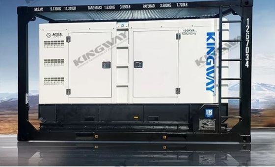 100kVA বিস্ফোরণ-প্রমাণ মেরিন জেনারেটর ইঞ্জিন সহ, ATEX জোন 2 & DNV 2.7-1 সম্মতি