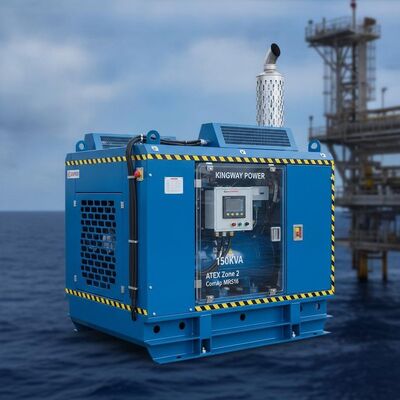 Kingway 150KVA ATEX Zone 2 ComAp MRS16 ডিজেল জেনারেটর সেট সহ ইন্টেলিজেন্ট কন্ট্রোলার অফশোর